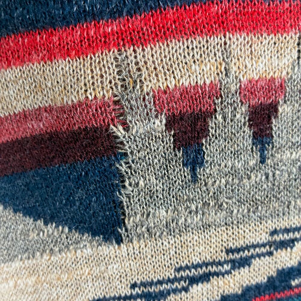 VTG Denim and Supply Sweater Women S Western Tribal Aztec Cowgirl 100% Cotton - Picture 6 of 13